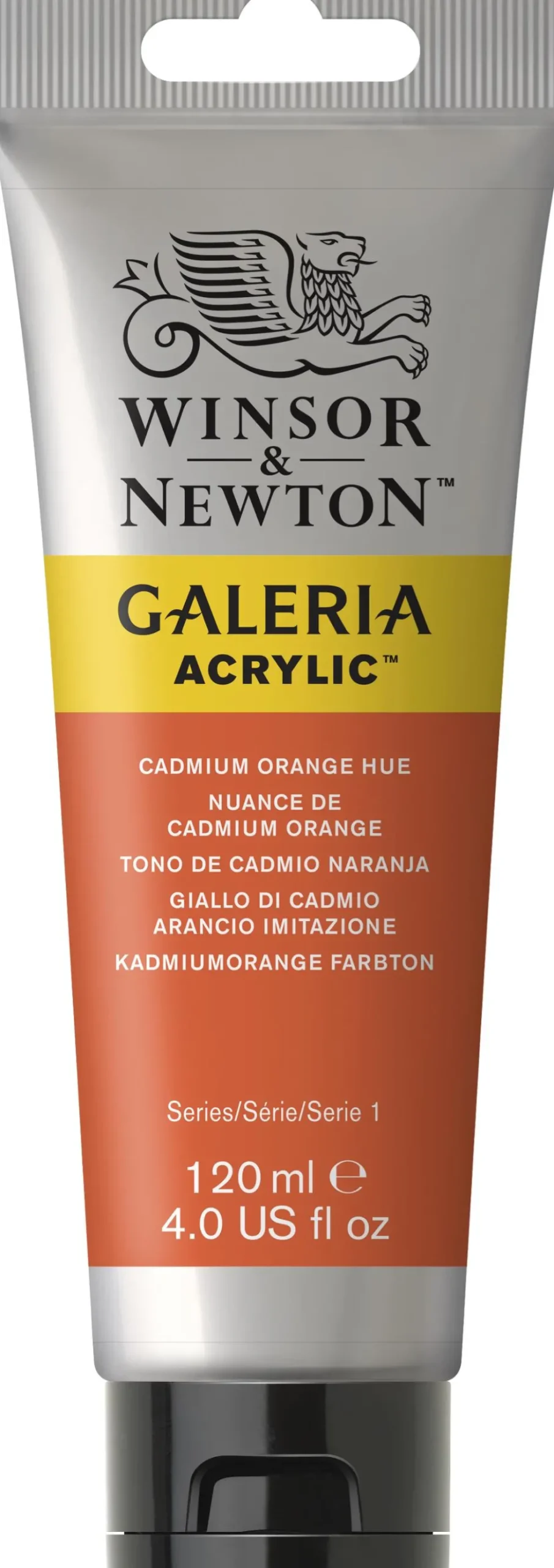 Farba akrylowa Galeria - Winsor & Newton - Cadmium Orange Hue, 120 ml