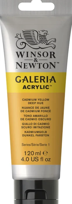 Farba akrylowa Galeria - Winsor & Newton - Cadmium Yellow Deep Hue, 120 ml