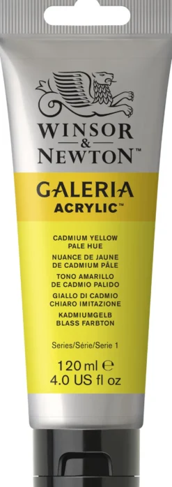 Farba akrylowa Galeria - Winsor & Newton - Cadmium Yellow Pale Hue, 120 ml