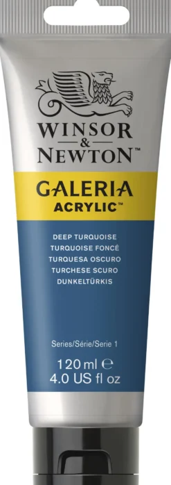 Farba akrylowa Galeria - Winsor & Newton - Deep Turquoise, 120 ml