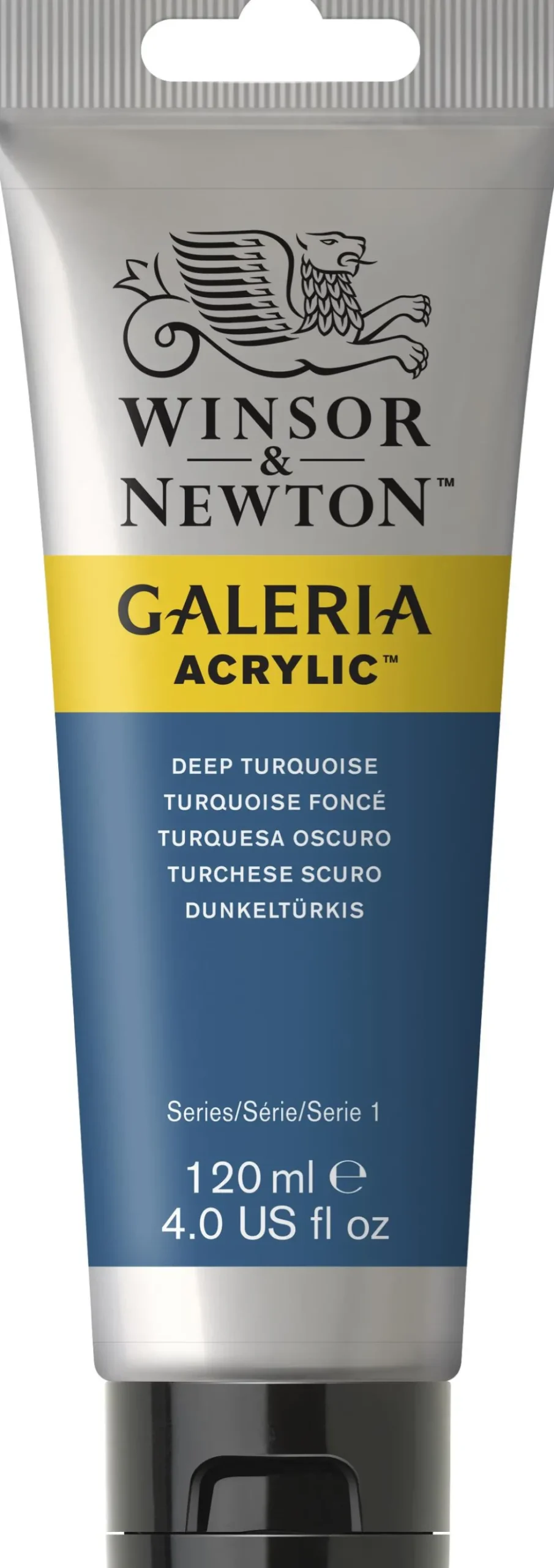 Farba akrylowa Galeria - Winsor & Newton - Deep Turquoise, 120 ml