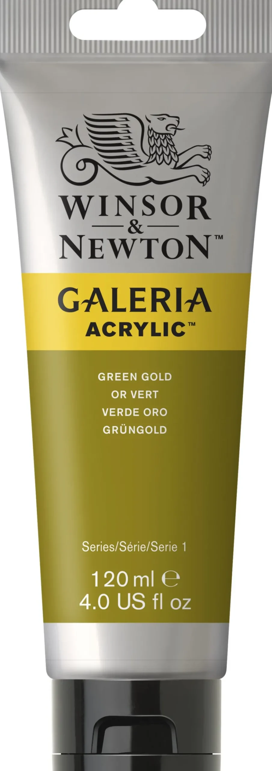 Farba akrylowa Galeria - Winsor & Newton - Green Gold, 120 ml