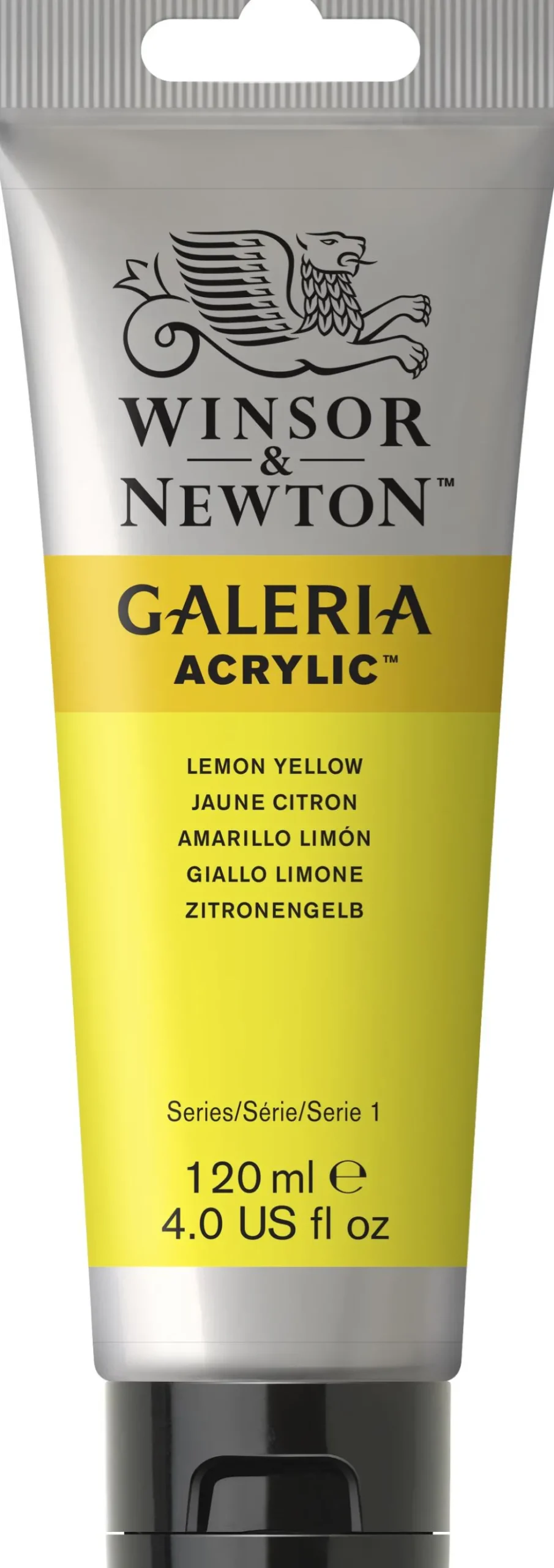 Farba akrylowa Galeria - Winsor & Newton - Lemon Yellow, 120 ml