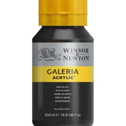 Farba akrylowa Galeria - Winsor & Newton - Mars Black, 500 ml