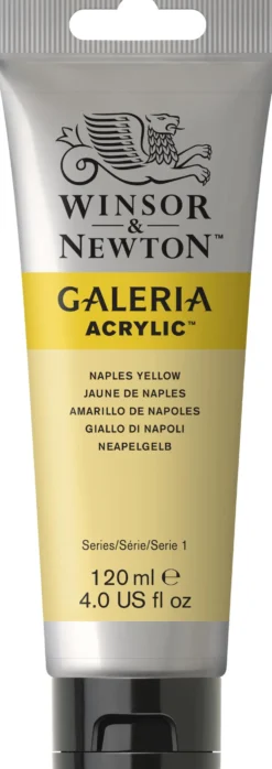 Farba akrylowa Galeria - Winsor & Newton - Naples Yellow, 120 ml