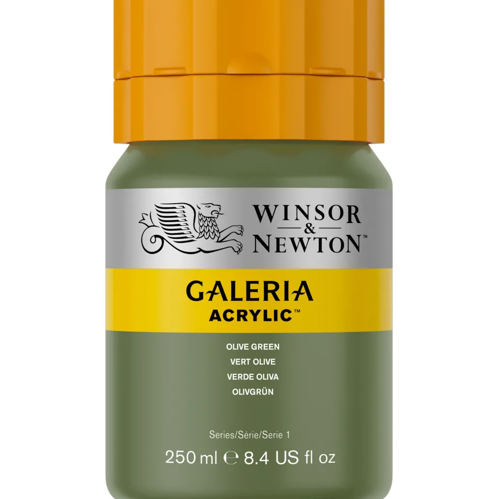 Farba akrylowa Galeria - Winsor & Newton - 447, Olive Green, 250 ml