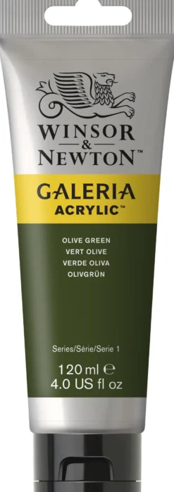 Farba akrylowa Galeria - Winsor & Newton - Olive Green, 120 ml