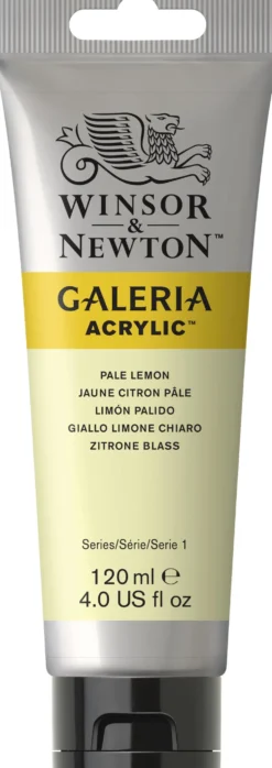 Farba akrylowa Galeria - Winsor & Newton - Pale Lemon, 120 ml