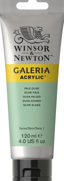 Farba akrylowa Galeria - Winsor & Newton - Pale Olive, 120 ml