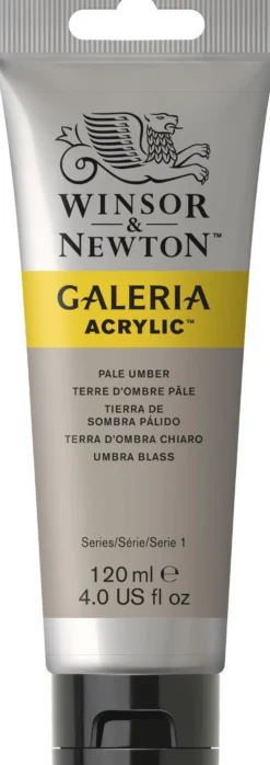 Farba akrylowa Galeria - Winsor & Newton - Pale Umber, 120 ml