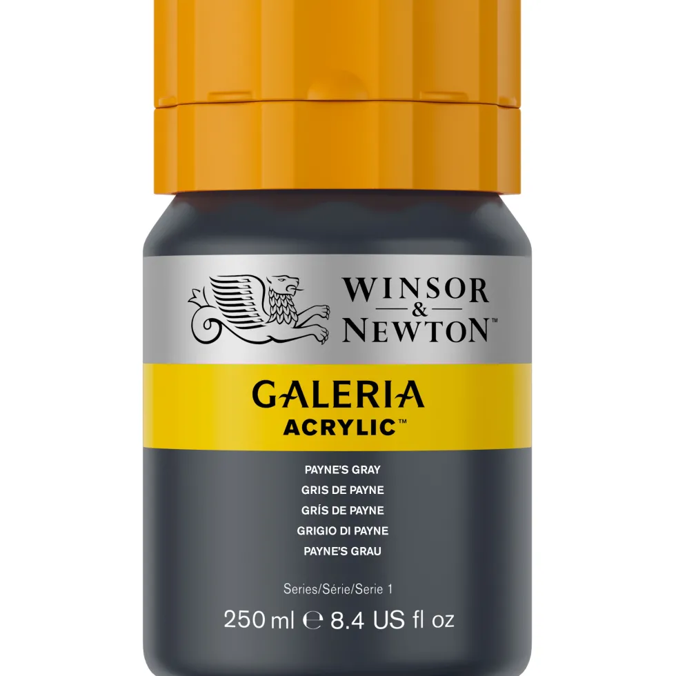 Farba akrylowa Galeria - Winsor & Newton - 465, Payne's Gray, 250 ml