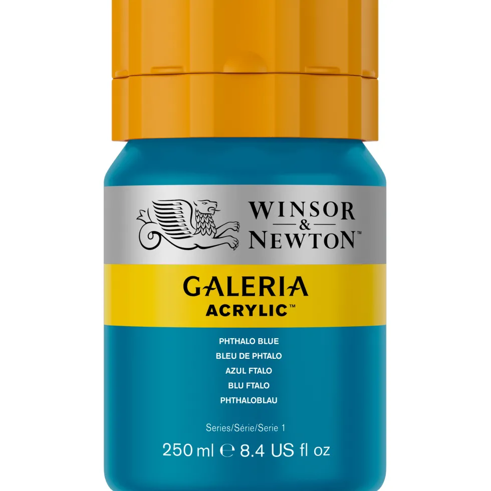 Farba akrylowa Galeria - Winsor & Newton - 516, Phthalo Blue, 250 ml
