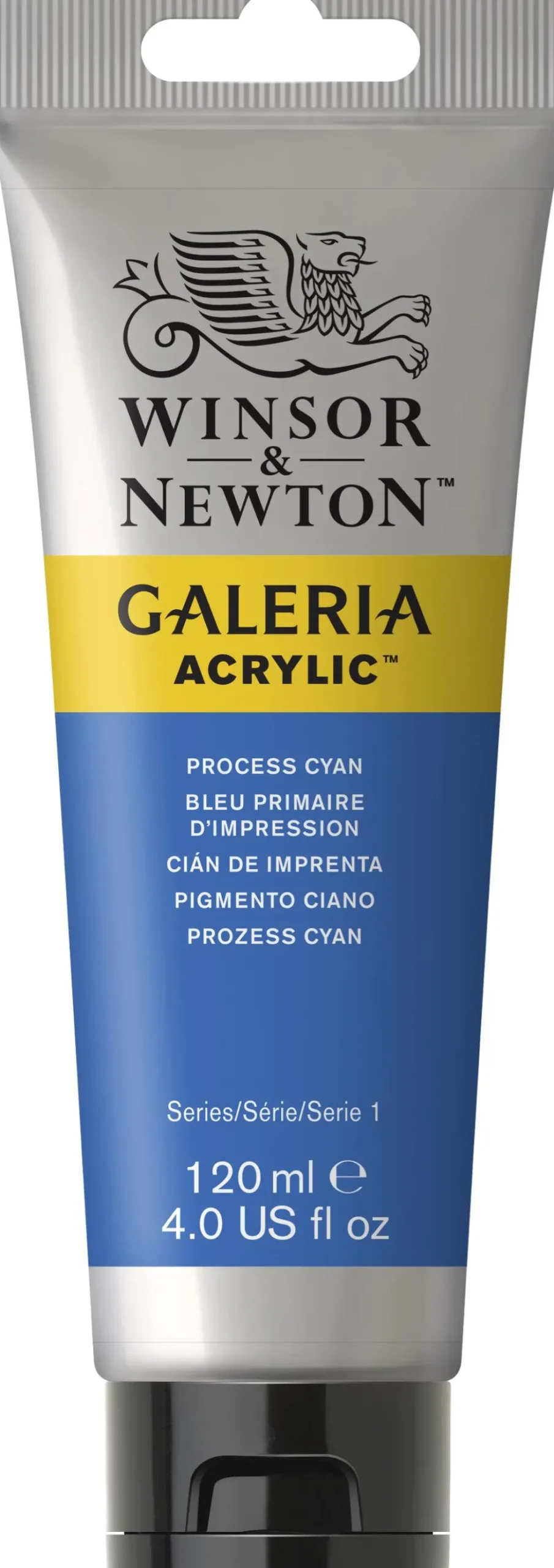 Farba akrylowa Galeria - Winsor & Newton - Process Cyan, 120 ml