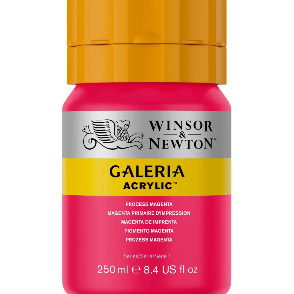 Farba akrylowa Galeria - Winsor & Newton - 533, Process Magenta, 250 ml