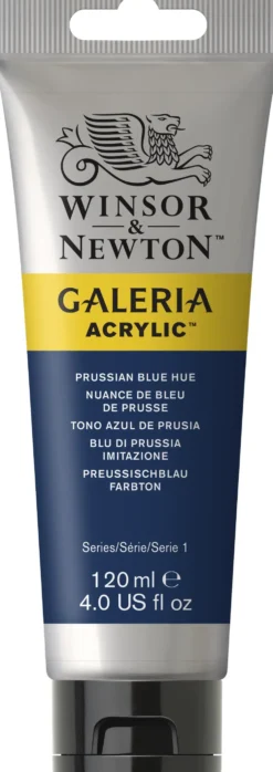 Farba akrylowa Galeria - Winsor & Newton - Prussian Blue Hue, 120 ml