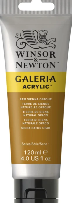 Farba akrylowa Galeria - Winsor & Newton - Raw Sienna Opaque, 120 ml