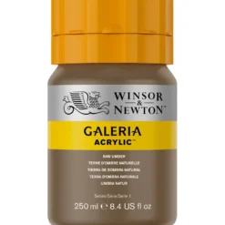 Farba akrylowa Galeria - Winsor & Newton - 554, Raw Umber, 250 ml