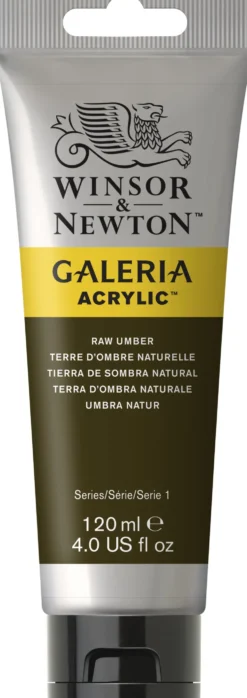 Farba akrylowa Galeria - Winsor & Newton - Raw Umber, 120 ml