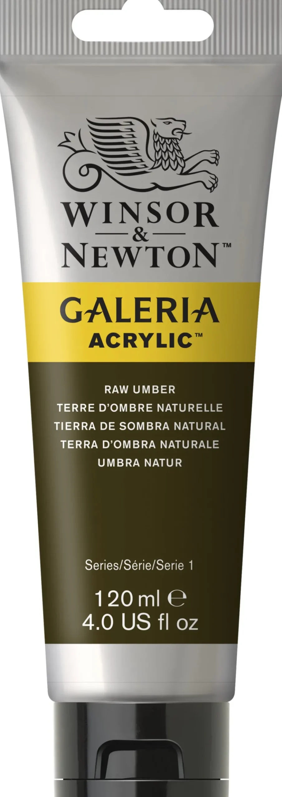 Farba akrylowa Galeria - Winsor & Newton - Raw Umber, 120 ml