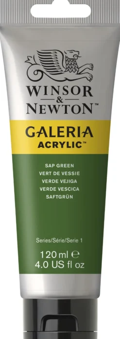 Farba akrylowa Galeria - Winsor & Newton - Sap Green, 120 ml
