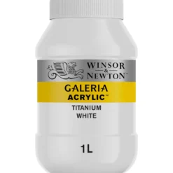 Farba akrylowa Galeria - Winsor & Newton - Titanium White, 1l