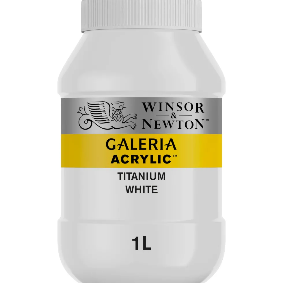 Farba akrylowa Galeria - Winsor & Newton - Titanium White, 1l