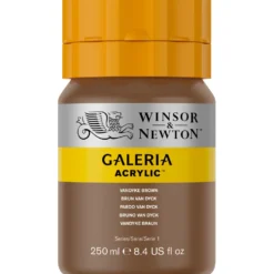 Farba akrylowa Galeria - Winsor & Newton - 676, Vandyke Brown, 250 ml