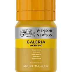 Farba akrylowa Galeria - Winsor & Newton - 744, Yellow Ochre, 250 ml