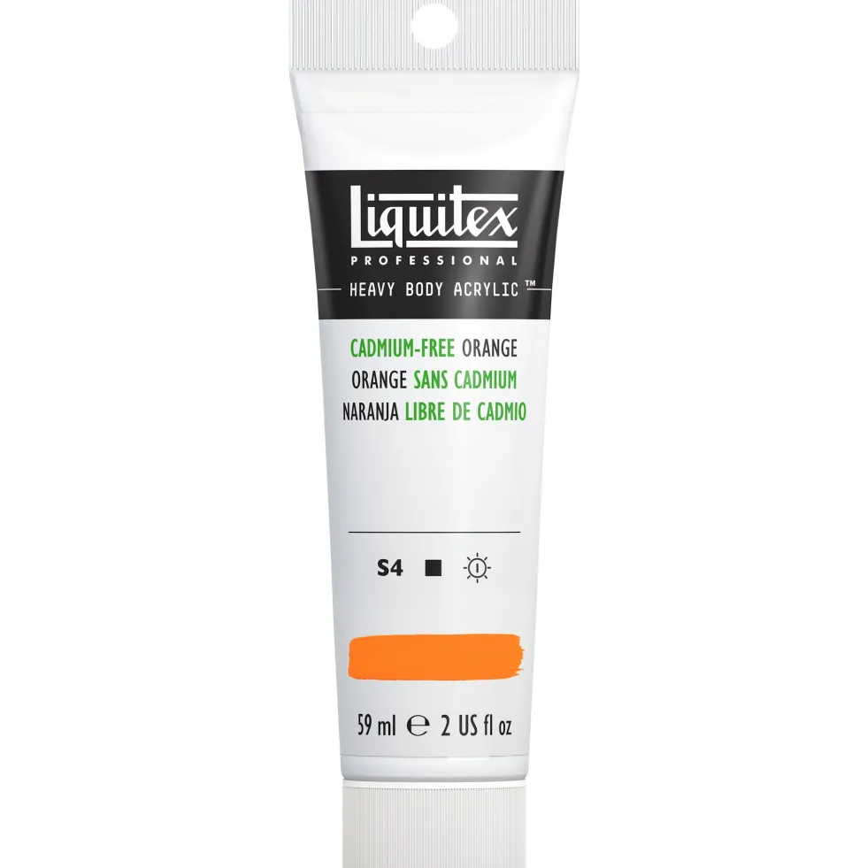 Farba akrylowa Heavy Body - Liquitex - Cadmium Free Orange, 59 ml