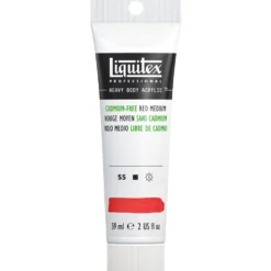 Farba akrylowa Heavy Body - Liquitex - Cadmium Free Red Medium, 59 ml