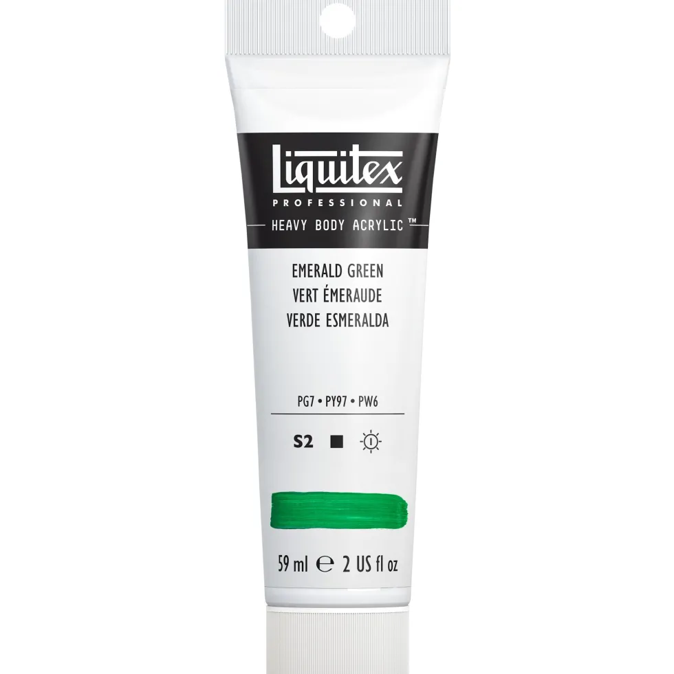Farba akrylowa Heavy Body - Liquitex - Emerald Green, 59 ml