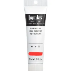 Farba akrylowa Heavy Body - Liquitex - Fluorescent Red, 59 ml