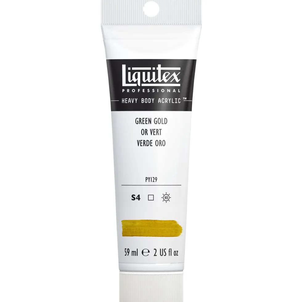 Farba akrylowa Heavy Body - Liquitex - Green Gold, 59 ml