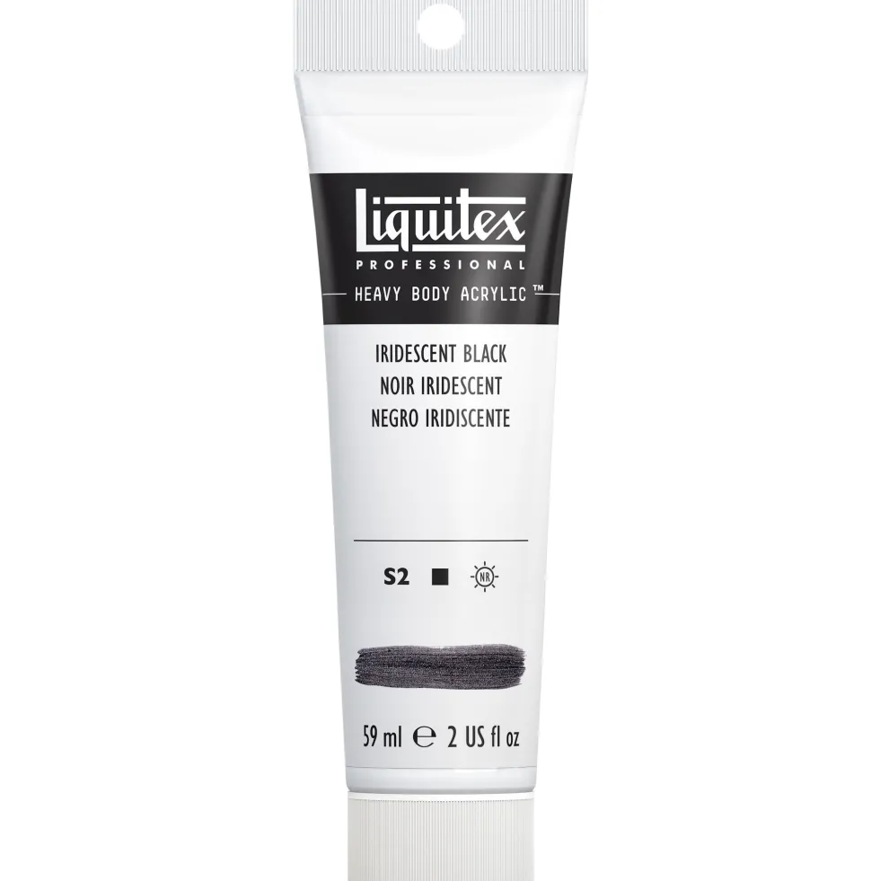 Farba akrylowa Heavy Body - Liquitex - Iridescent Black, 59 ml