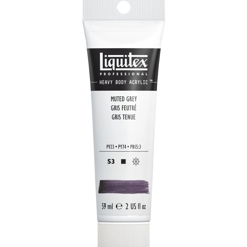 Farba akrylowa Heavy Body - Liquitex - Muted Grey, 59 ml