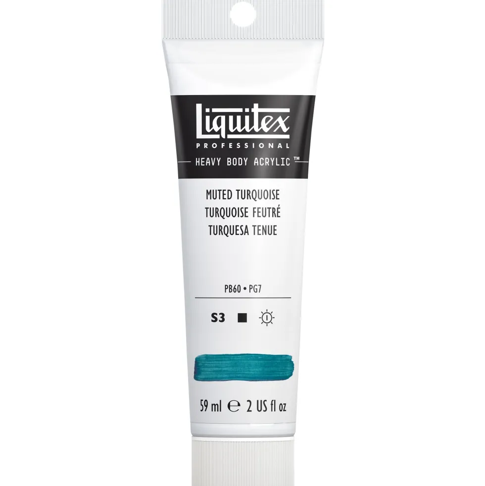Farba akrylowa Heavy Body - Liquitex - Muted Turquoise, 59 ml