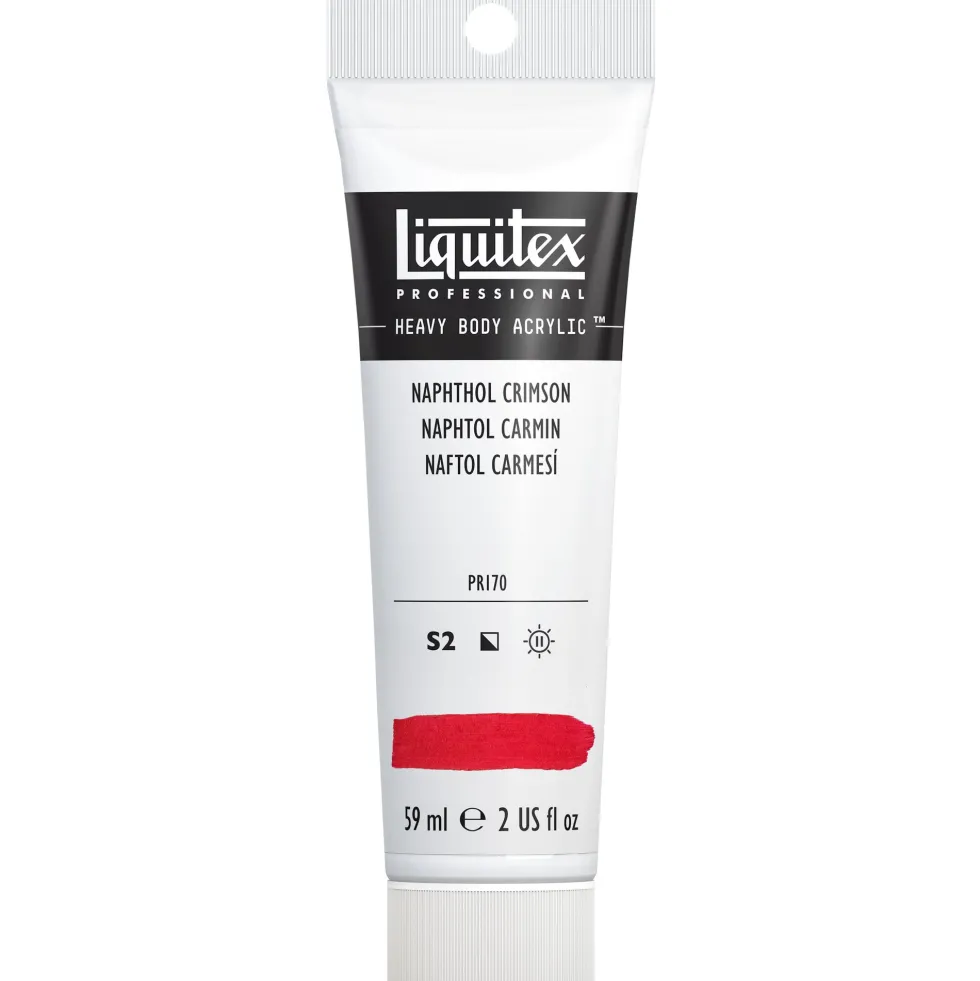 Farba akrylowa Heavy Body - Liquitex - Naphthol Crimson, 59 ml