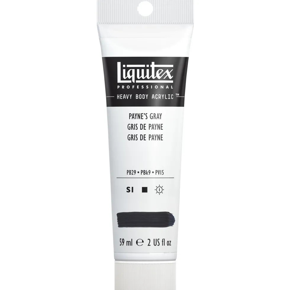 Farba akrylowa Heavy Body - Liquitex - Payne's Grey, 59 ml