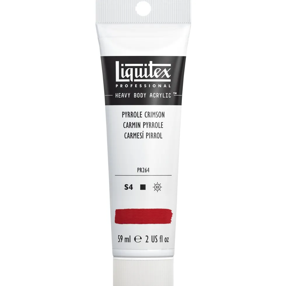 Farba akrylowa Heavy Body - Liquitex - Pyrrole Crimson, 59 ml