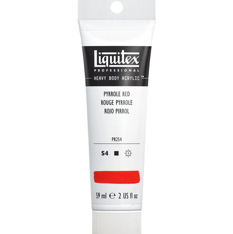 Farba akrylowa Heavy Body - Liquitex - Pyrrole Red, 59 ml