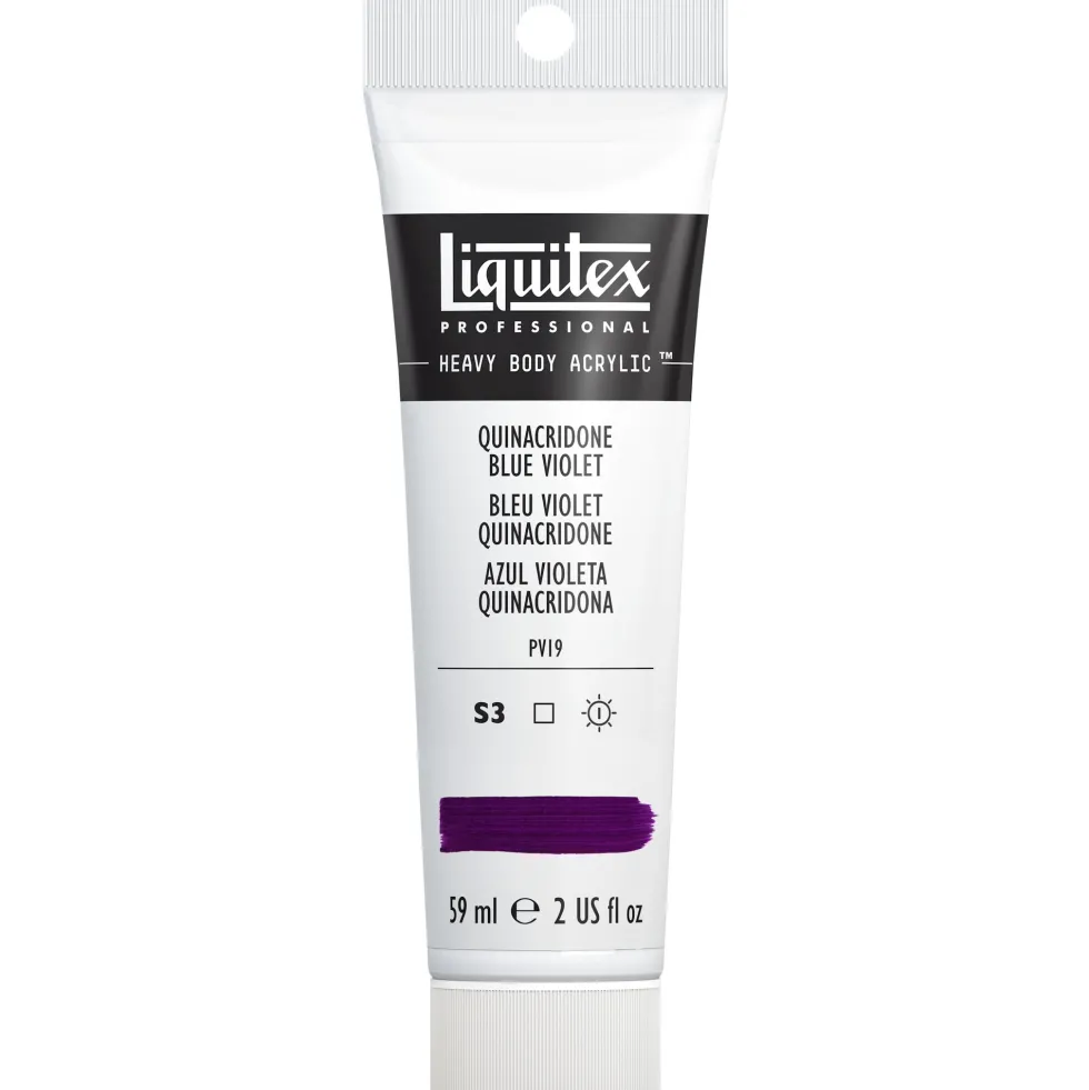 Farba akrylowa Heavy Body - Liquitex - Quinacridone Blue Violet, 59 ml