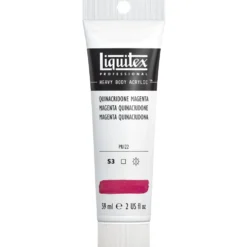Farba akrylowa Heavy Body - Liquitex - Quinacridone Magenta, 59 ml