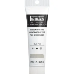 Farba akrylowa Heavy Body - Liquitex - Rich Silver, 59 ml