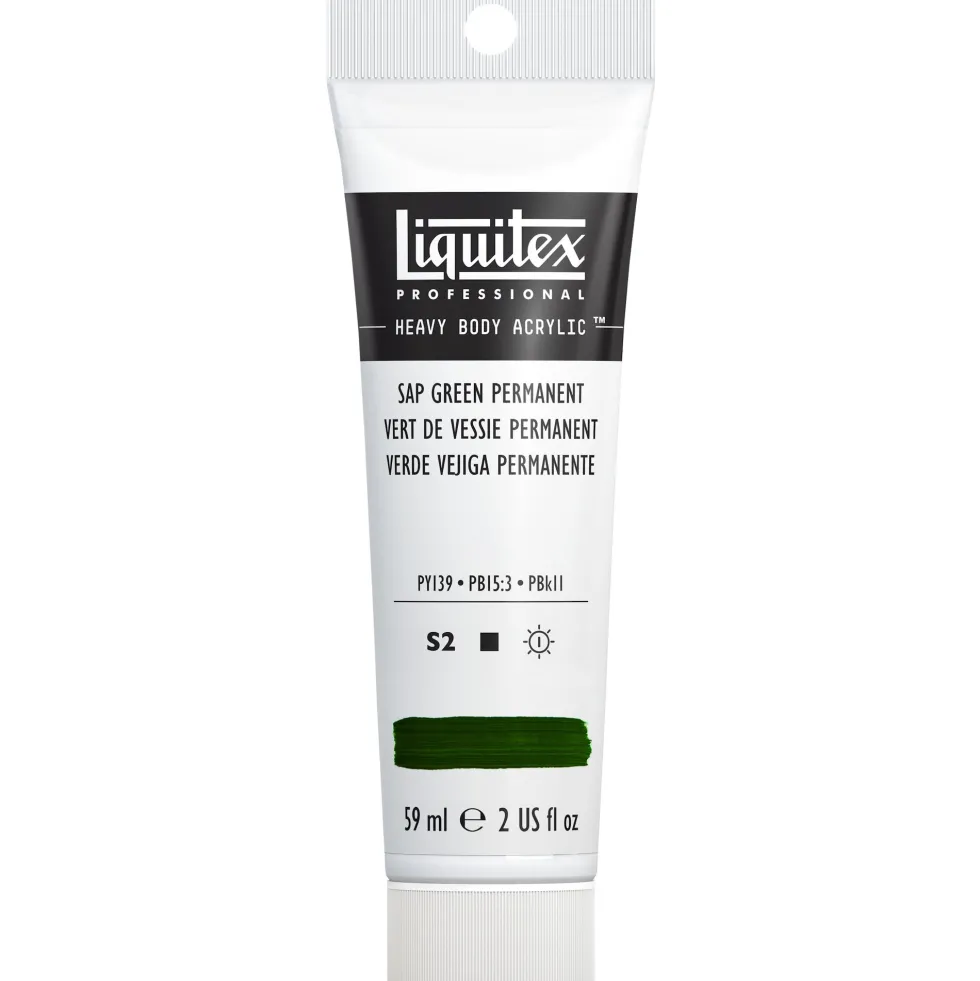 Farba akrylowa Heavy Body - Liquitex - Sap Green Permanent, 59 ml