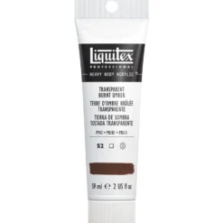 Farba akrylowa Heavy Body - Liquitex - Transparent Burnt Umber, 59 ml
