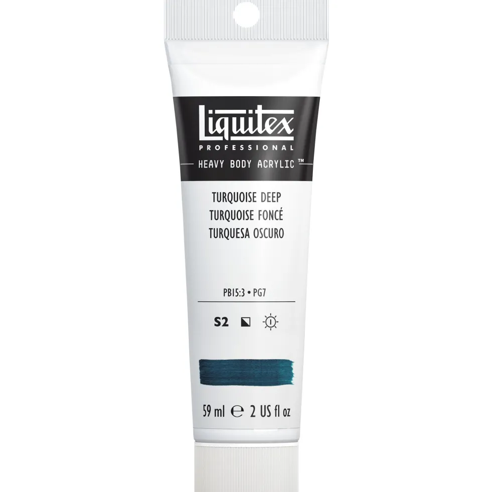 Farba akrylowa Heavy Body - Liquitex - Turquoise Deep, 59 ml