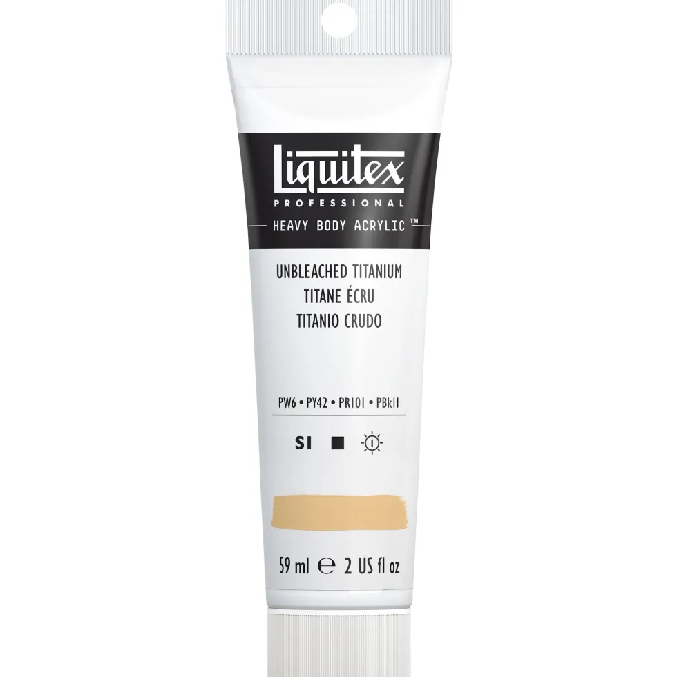 Farba akrylowa Heavy Body - Liquitex - Unbleached Titanium, 59 ml
