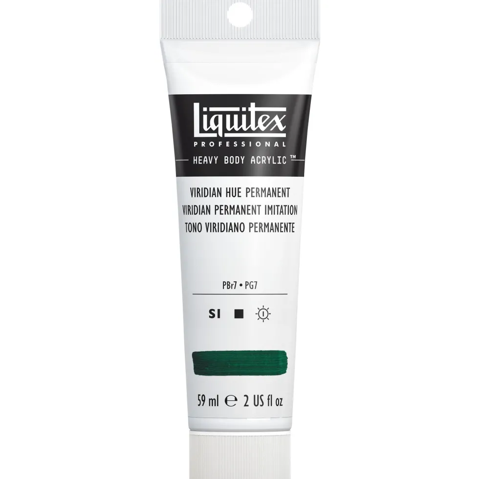 Farba akrylowa Heavy Body - Liquitex - Viridian Hue Permanent, 59 ml