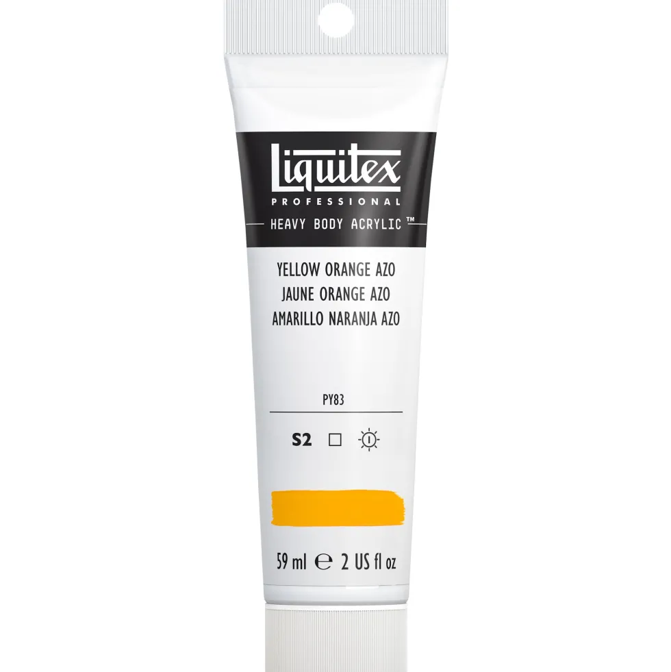 Farba akrylowa Heavy Body - Liquitex - Yellow Orange Azo, 59 ml