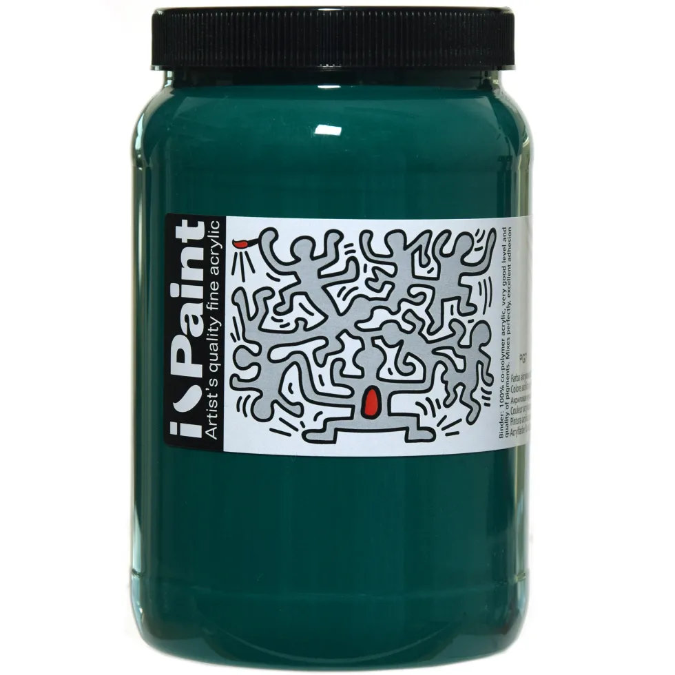 Farba akrylowa I-Paint - Renesans - 16, emerald green, 500 ml